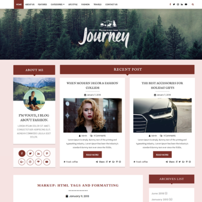 Free Blogger WordPress Theme