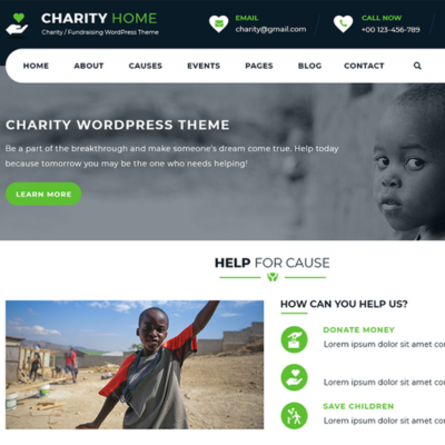Free Charity WordPress Theme