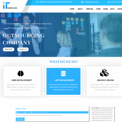 Free IT Services WordPress Theme