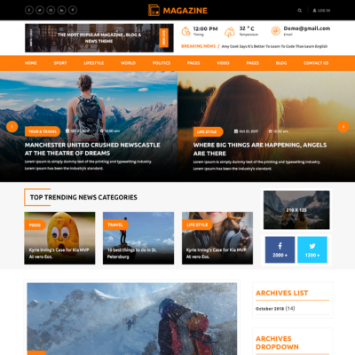 Free WordPress Magazine Theme