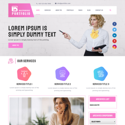 Free WordPress Portfolio Themes