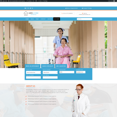 Free Hospital WordPress Theme