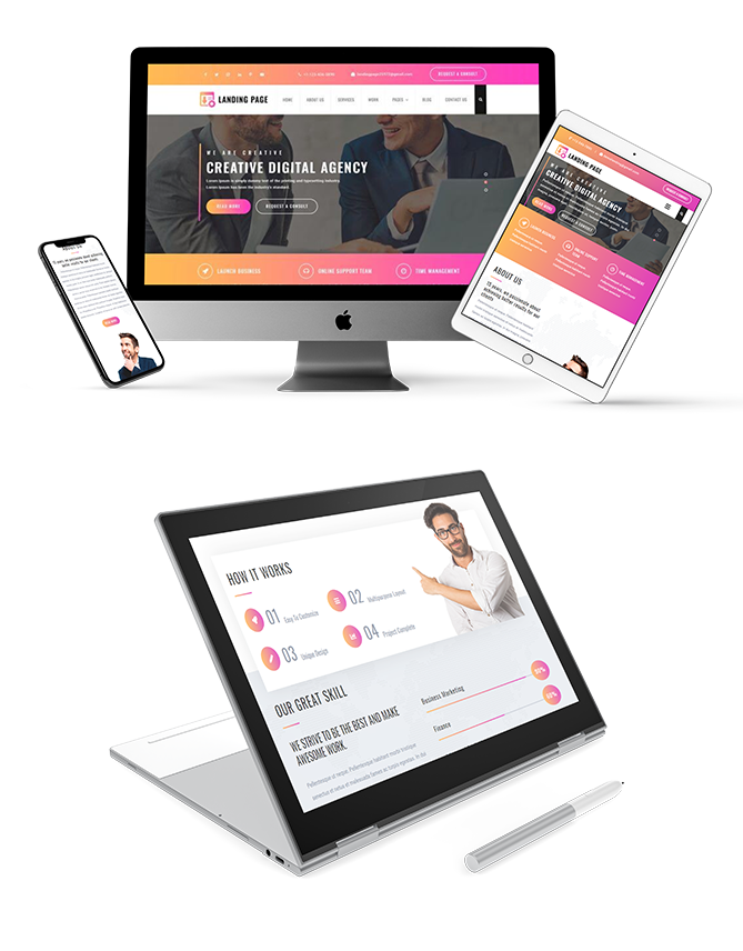 Landing Page WordPress Theme