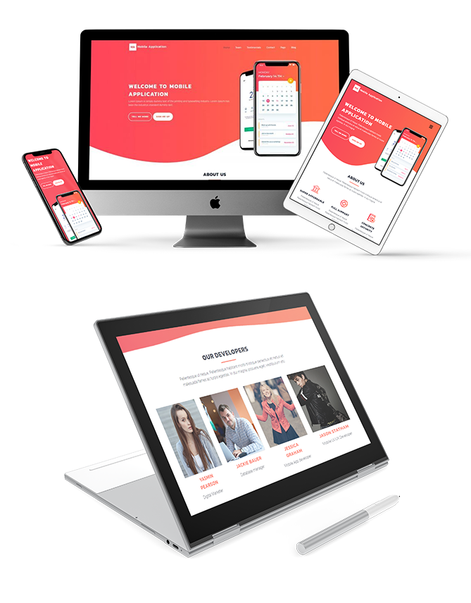 Mobile App WordPress Theme