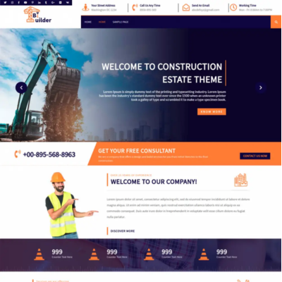 Free WordPress Construction Theme