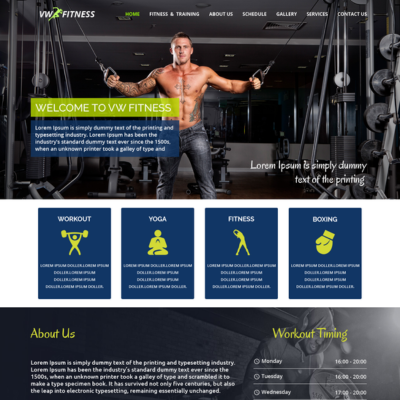Free WordPress Fitness Theme