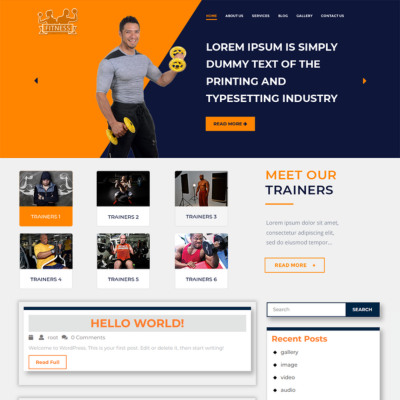 WP Fitness WordPress Theme