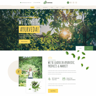 Free Ayurveda WordPress Theme
