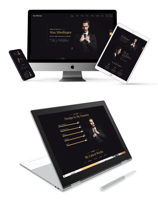 Business Card WordPress Theme