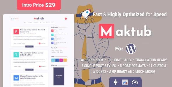 MakTub - WordPress Theme 